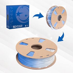 TRONXY PLA 3D Printer Filament 1.75mm Color Changing Filament with Temperature Blue to White Color Change PLA 1KG Spool Cardboard