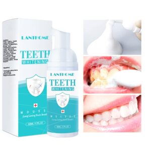 miescher teeth whitening mousse, refreshing breath deep cleaning foam toothpaste natural mouth wash water,teeth whitening toothpaste ultra fine mousse foam reduce stains oral care toothpaste