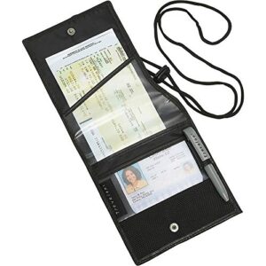 Travelon RFID Blocking ID and Boarding Pass Holder, Black, One Size