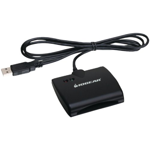 IOGEAR USB Smart Card Access (CAC) Reader - TAA Compliant - DOD/Government/Healthcare/Banking/Entertainment/Secure Network Login - Compatible With Mac, Win, Linux - GSR202