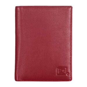 rfid passport wallet travel organizer - 2 passport holder - slim leather bifold