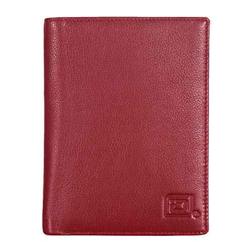 RFID Passport Wallet Travel Organizer - 2 Passport Holder - Slim Leather Bifold