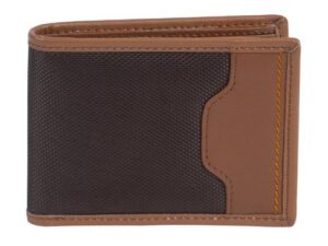 travelon safe id accent billfold wallet, saddle, one size