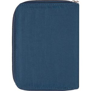 Travelon RFID Blocking Passport Zip Wallet, Ocean, 4 x6 .5