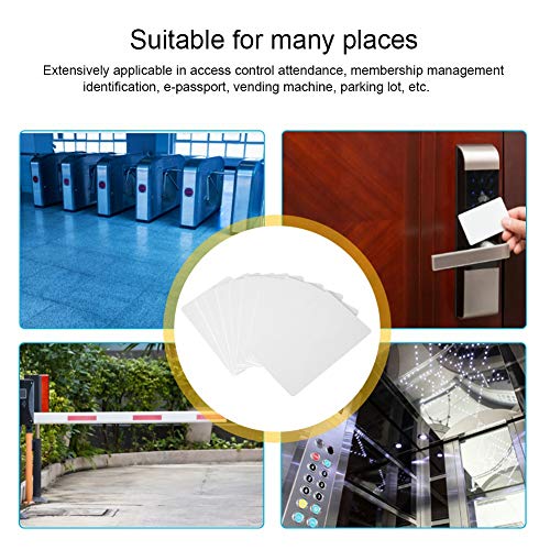 Blank White PVC Cards Plastic, Contactless 125kHz Smart RFID Proximity ID Card Read-only Access Card (100pcs/Set)