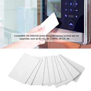 Blank White PVC Cards Plastic, Contactless 125kHz Smart RFID Proximity ID Card Read-only Access Card (100pcs/Set)