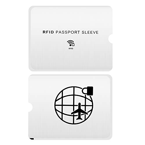 CM unisex-adult RFID Blocking Passport Sleeve Credit Card Cover for Identity Theft Prevention, 12 Pcs Card Sleeve and 4 Pcs Passport Sleeve, Multi