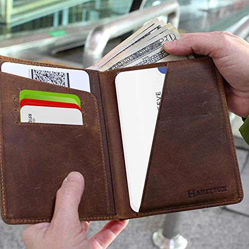 CM unisex-adult RFID Blocking Passport Sleeve Credit Card Cover for Identity Theft Prevention, 12 Pcs Card Sleeve and 4 Pcs Passport Sleeve, Multi