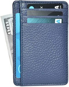 fashionable purple leather wallet | rfid blocking | handy | compact | multiple gift card slots | unisex wallet