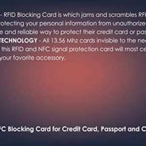 ScanAndBuyWall - 4 pack Blocking Cards - Protect Your Identity with Our NFC/RFID Blocking Card - Secure Your Data - Prevent RFID Scanning