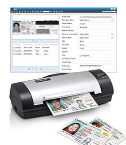 plustek duplex driver licnese & id card scanner - the integrated software automatically extracts id data and populates into data fields, in addition to age verification. support windows only