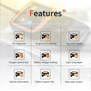 UYYE V317 Car OBD2 Scanner,Car Interior Accessories Code Reader,Engine Fault Code Reader Scanner, CAN Diagnostic Scan Tool,for All OBD II /EOBD Protocol Cars