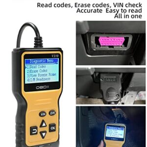 YAKEFLY Universal OBD2 Scanner,Car Engine Fault Code Reader CAN Diagnostic Scan Tool Scanner Diagnostic Tool,Car Scanner Vehicle Engine Code，to Check Engine Light.