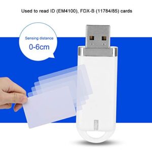RFID Card Reader RFID Electronic Tag Reader ID Card Scanner UDisk Shape for for Compatible with Multiple Systems for Windows, for Linux,Ect