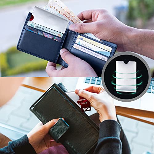 RFID Blocking Sleeves, RFID Card Holder Credit Card Sleeves RFID Identity Card Protector Holder for Credit Cards Identity Theft Protection Secure Sleeve for ID Cards, Debit Card in Pocket - 10 pack