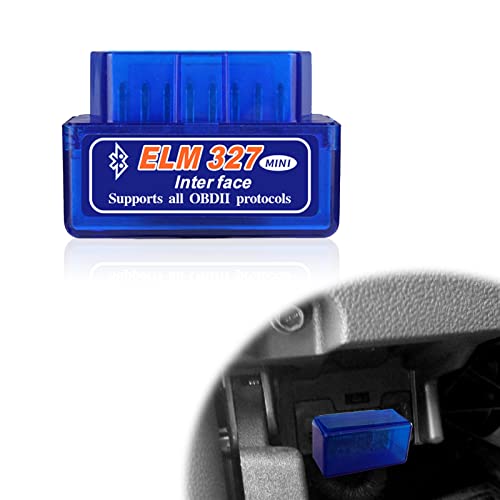 Mini ELM327 OBDII Car Auto Diagnostic Scanner, Car Professional Bluetooth Scan Tool and Code Reader for Android Windows