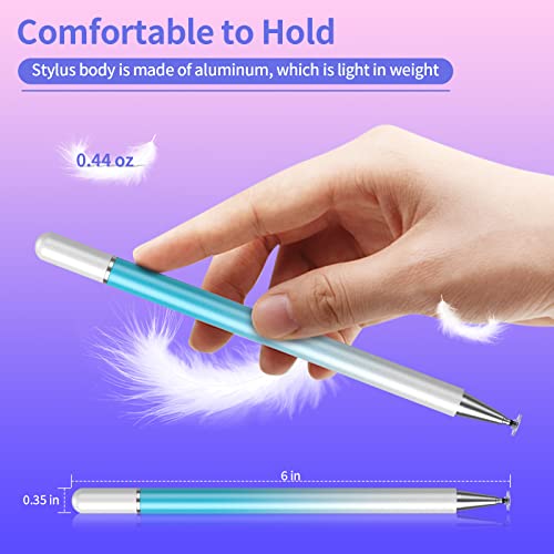 Stylus Pens for Touch Screens, 2 in 1 High Precision Magnetic Disc Universal Stylus Pen for iPad Compatible with All Touch Screens