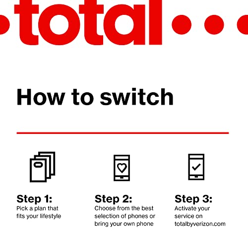Total by Verizon TCL Flip 2, 8GB, Black - Prepaid Feature Phone (Locked)