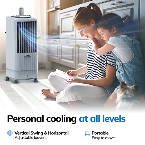 Portable Air Conditioner Symphony Bonaire 3-in-1 Evaporative Air Cooler with Remote Control, Timer, Auto Swing, for Home, Office (Diet 8i)