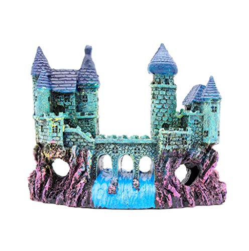 NW Wholesaler Fish Tank Castle Decoration - Fish Hideaway for Aquarium Décor (Waterfall Way)