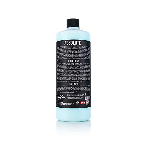 P&S Professional Detail Products - Absolute Rinseless Wash - Premium Soap Alternative; Emulsify Dirt; Softens Water; Safe on Paint, Coatings, Wraps, PPF (1 Quart)