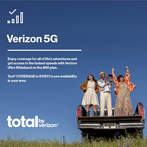 Total by Verizon Samsung Galaxy A23 5G, 64GB, Black - Prepaid Smartphone (Locked)