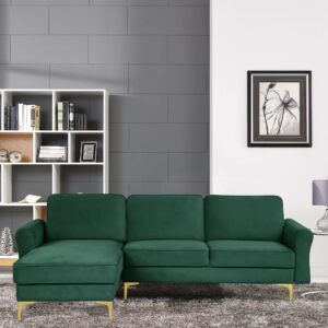 LifeStyle Solutions Langston Sectional Sofa, Green