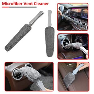 Car Interior Cleaning Duster Brush Kit, AWSOM Versatile Car Detailing Cleaning Brush Scratch Free Vehicle Dusters