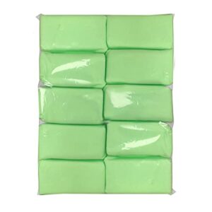 Detailer's Preference Suede Microfiber Coating Applicators 3”x1.5”x1.5” Green 10 Pack