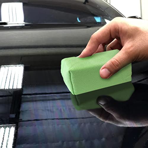 Detailer's Preference Suede Microfiber Coating Applicators 3”x1.5”x1.5” Green 10 Pack