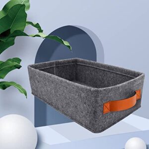 Cabilock Storage Drawers Bathroom Basket 3pcs Foldable Storage Bin Foldable Storage Cubes Felt Storage Baskets Fabric Storage Bins Collapsible Fabric Storage Storage Cube Bins Kids Toys