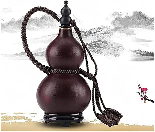 Water Bottle Flask,Pure Natural Gourd,Outdoor Portable Water Bottle,Water and Wine,Cork Water Bottle,Water Bottle for Men and Women,Crafts Pendant,Beeswax LeakProof 900ML