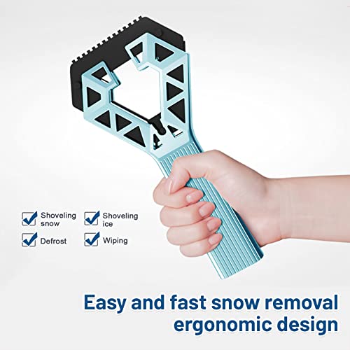 Kosctias Snow Shovel,Extendable Sponge Car Snow Brush and Ice Scraper with Aluminum Grip,Winter Tool,Auto Window Windshield Snow Brush,Ice Scraper for Car Truck SUV,Snow Removal