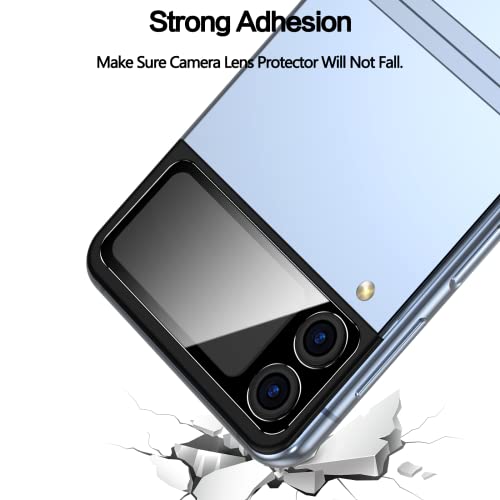 YWXTW for Samsung Galaxy Z Flip 4 Screen Protector, Front Display Cover Tempered Glass, Anti Scratch, Ultra Thin, Case Friendly Galaxy Z Flip 4 Accessories, 2 Pack