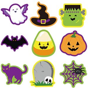 45 pieces halloween bulletin board decoration classroom cutouts pumpkin spider ghost witch hat candy cardboard cutouts set for diy school halloween home trick or treat party decorations supplies