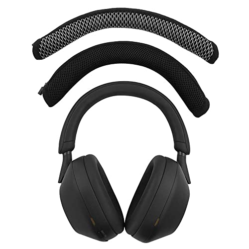 XBERSTAR WH-1000XM5 Earpads Ear Pads Cushion Cover Headband Earpads Replacement Compatible with Sony WH-1000XM5 Headband (Black Headband)