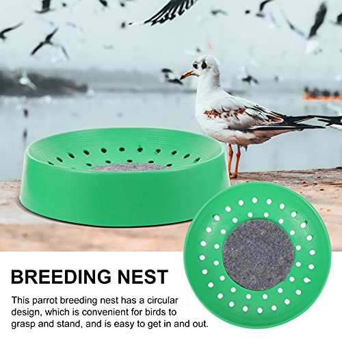 Ipetboom 4 Pcs Small Bird Nests, Bird Nesting Bowls Bird Breeding Hatching Nest Pigeon Nest Bird Nest Bowls Canary Nest Bird Supplies for Home Farm, 22.5x22.5x5cm