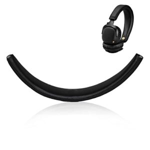 adhiper compatible with marshall major ii wired wireless bluetooth headset with replaceable head sorghum pads (black)