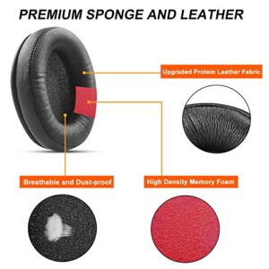 Gvoears Replacement Earpads Cushions for Sennheiser HD280 HD280 Pro HD281 HMD280 HMD281 Headsets Ear Pads, Professional Earpads Cushions, Soft Memory Foam and Premium Protein Leather(Black)