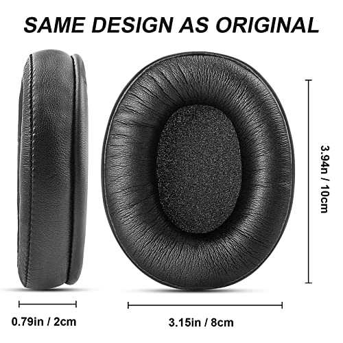 Gvoears Replacement Earpads Cushions for Sennheiser HD280 HD280 Pro HD281 HMD280 HMD281 Headsets Ear Pads, Professional Earpads Cushions, Soft Memory Foam and Premium Protein Leather(Black)