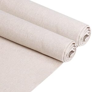 muslin fabric 10 yard linen fabric 63 inches wide textile unbleached natural cotton fabric soft & smooth embroidery fabric reusable & washable muslin cloth for sewing embroidery decor diy projects