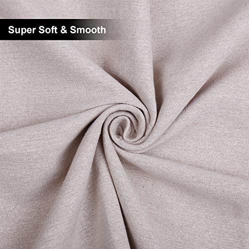 Muslin Fabric 10 Yard Linen Fabric 63 Inches Wide Textile Unbleached Natural Cotton Fabric Soft & Smooth Embroidery Fabric Reusable & Washable Muslin Cloth for Sewing Embroidery Decor DIY Projects