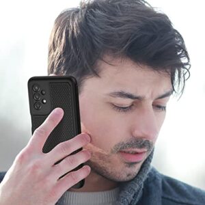 FNTCASE for Samsung Galaxy A23 5G Case: (Samsung Galaxy A23 4G LTE) Dual Layer Protective Heavy Duty Cell Phone Cover Shockproof Rugged with Non Slip Textured Back - Bumper - 6.6inch (Matte Black)