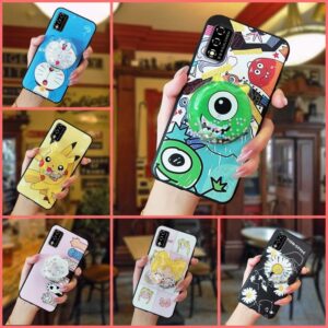 Cartoon Anti-dust Lulumi Phone Case for TCL T-Mobile Revvl V 2021/V 4G, Protective Soft Case Armor case Shockproof Durable TPU Phone Stand Holder Glisten Drift Sand Dirt-Resistant Kickstand, 4