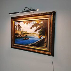 acnctop picture light art wall sconces - dimmable 3200k-6500k 10 watt usb power supply led display lights for picture frame artworking portrait gallery tapestry wall art light
