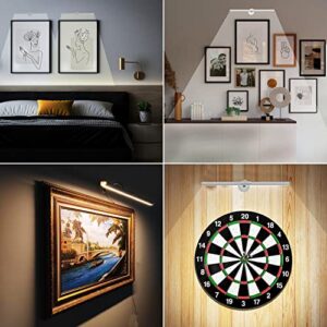 ACNCTOP Picture Light Art Wall Sconces - Dimmable 3200K-6500K 10 Watt USB Power Supply LED Display Lights for Picture Frame Artworking Portrait Gallery Tapestry Wall Art Light