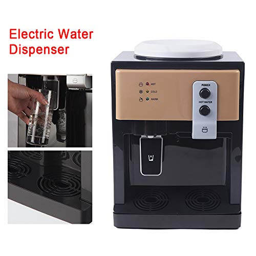 550W Electric Water Dispenser for 3 to 5 Gallon,Top Loading Water Cooler Dispenser Countertop Warm & Hot & Cold Water Dispenser