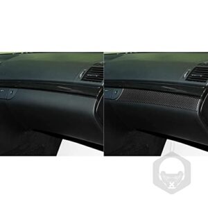 UOADA Car Front Passenger Seat Storage Box Soft Glossy Carbon Fiber Sticker Compatible with Benz E-Class W211 2003 2004 2005 2006 2007 2008 2009 Premium Custom Accessories 1pcs (Black)