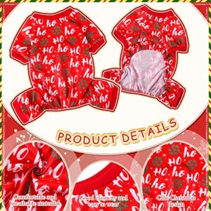 6 Pieces Christmas Dog Pajamas Christmas Jumpsuit Santa Snowman Christmas Tree Pet Pajamas Holiday Clothes Dog Puppy Christmas Style for Pet Puppy Dog Cat Christmas Decoration (Medium)