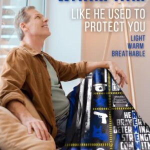 InnoBeta Police Retirement Gifts for Men, Retirement Gifts for Police Officers Men, Bed Flannel Fleece Plush Blankets (50"x 65") - The Legend Has Retired